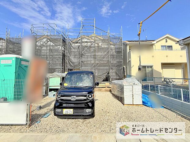【現地外観写真】資料請求やご見学は即日対応可能♪陽当りや通風など住みやすさの工夫が満載。資料に載っていない街並みや周辺環境は、ぜひ現地で実際にお確かめください。