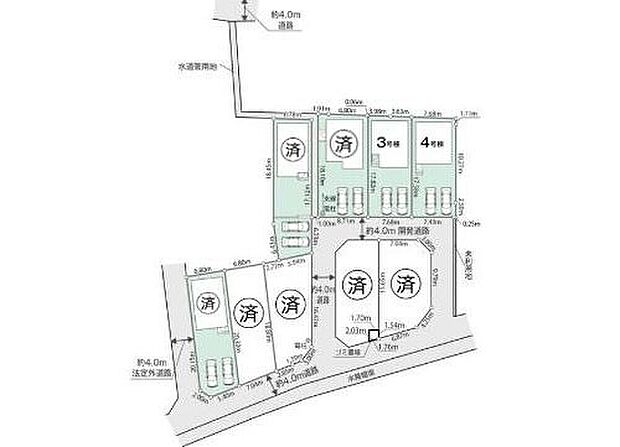 【全体区画図】◆日当たり良好♪全9棟の新築分譲住宅◆カースペース並列2台
◆東武動物公園駅まで徒歩10分◆東小学校まで徒歩4分◆百間中学校まで徒歩9分
◆徒歩10分圏内に商業施設も多数♪お買い物も便利な閑静な住宅街