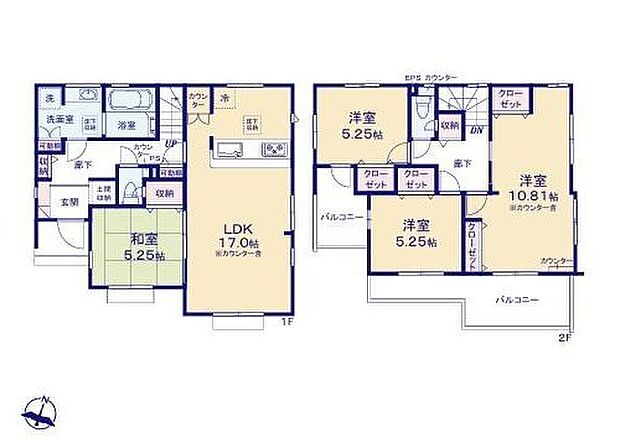 【4LDK】◆食洗機標準装備の対面キッチン
◆間仕切りを利用して間取りを４ＬＤＫに変更可（工事有償）
◆全室収納付き
◆２部屋から行き来出来る続きバルコニー
◆リビングに和室が隣接した使い勝手の良い間取りです