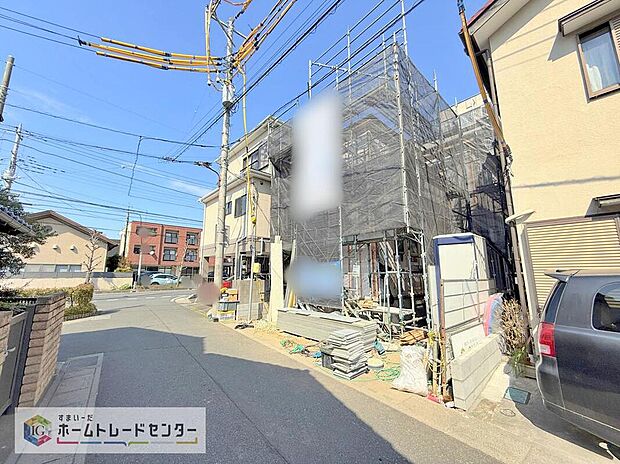 【現地外観写真】資料請求やご案内も即日対応いたします♪同じ施工例の物件見学や、完成イメージプレゼンテーションも承っております。どのような建物が建つか、間取りの広さは？など気になる点を一つ一つご説明させていただきます。