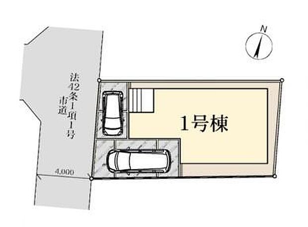 【全体区画図】◆新田駅まで徒歩６分♪
◆敷地内にカースペース２台分（車種制限あり）
◆周辺には買い物施設が充実！お買い物も便利な閑静な住宅街です