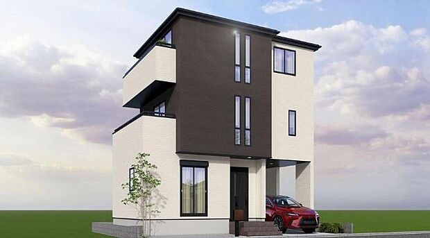 【現地外観写真】どのような建物が建つか、間取りの広さはどうかなど、気になる点は丁寧にご説明いたします。資料請求やご案内は即日対応いたします。土日や平日、お仕事終わりの時間など、ご都合に合わせてご案内いたします。