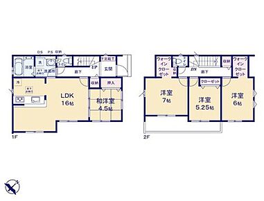 ◆陽当たり良好♪全居室南東向き
◆リビングに和室が隣接した使い勝手の良い間取り
◆動きやすい回遊動線の水回り設計 