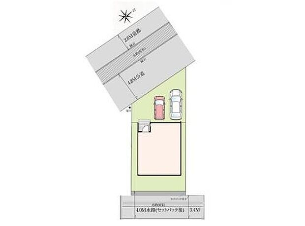 【区画図】◆敷地面積38.4坪◆カースペース並列2台♪
◆東武動物公園駅まで徒歩22分
◆スーパーとコンビニが徒歩5分圏内♪お買い物も便利な閑静な住宅街です