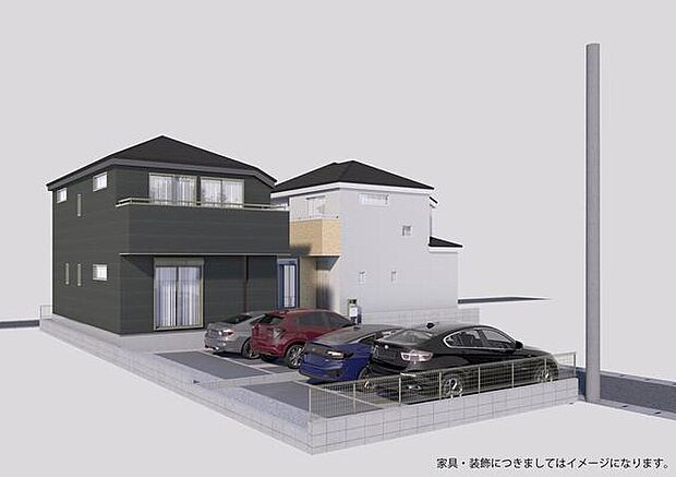 【完成予想図(外観)】住まい探しの第一歩として、気になる点やご不明な点がございましたらお気軽にお問い合わせください。ご希望のお時間に合わせて、丁寧にご案内いたします。