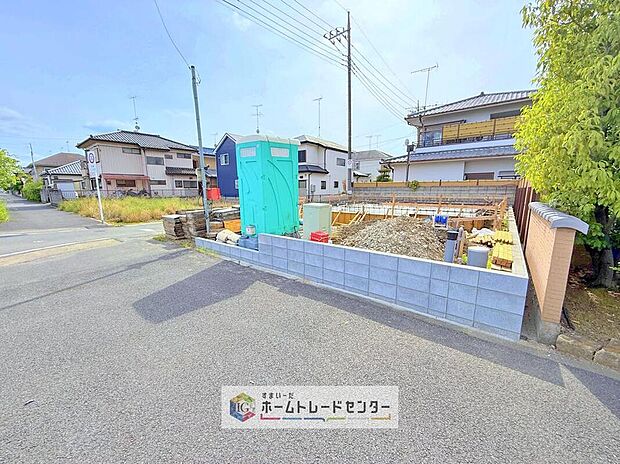 【現地外観写真】資料請求やご案内も即日対応いたします♪同じ施工例の物件見学や、完成イメージプレゼンテーションも承っております。どのような建物が建つか、間取りの広さは？など気になる点を一つ一つご説明させていただきます。