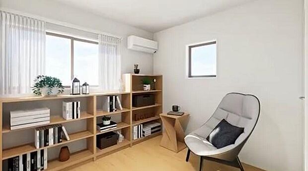 【完成予想図(内観)】フローリングなのでインテリアを選ばず自分好みのお部屋に仕上げる楽しみがあります。画像はイメージパースであり、実際の仕様・色味等と異なる場合があります。実際のお引き渡しには家具等は含まれません。