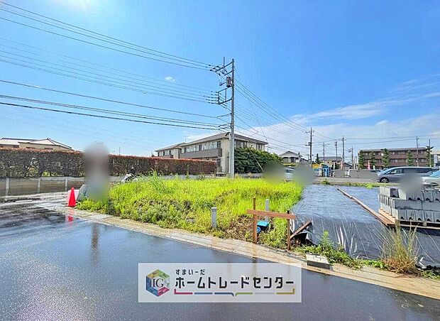 【現地外観写真】資料請求やご案内も即日対応いたします♪同じ施工例の物件見学や、完成イメージプレゼンテーションも承っております。どのような建物が建つか、間取りの広さは?など気になる点を一つ一つご説明させていただきます。