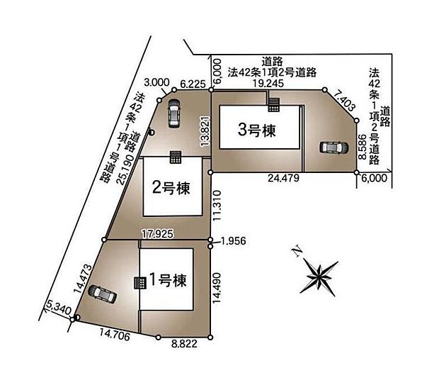 【全体区画図】◆東武日光線「幸手」駅徒歩47分、車8分♪
◆敷地面積98坪超×庭付きでおうち時間がさらに充実しそうです♪
◆駐車場もしっかり確保。来客時の車も安心♪