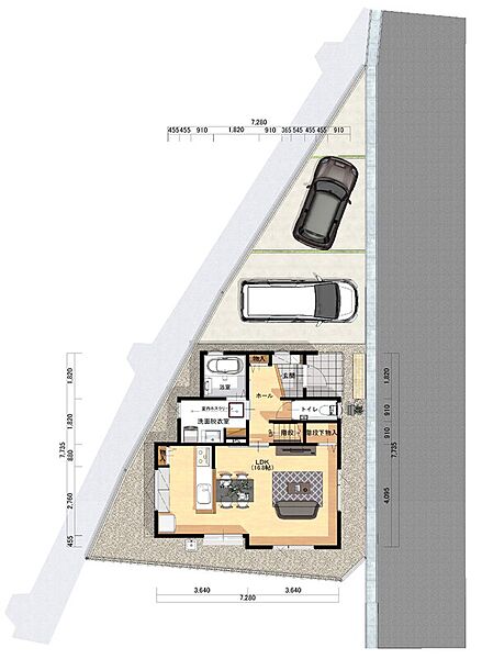 1号地 配置図