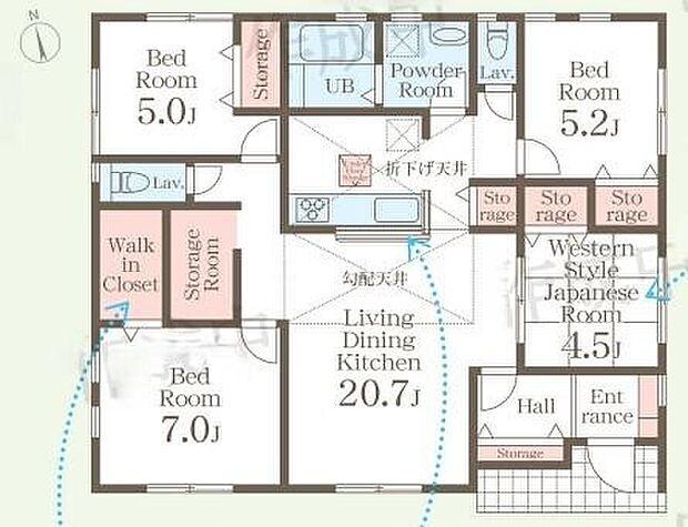(1号棟)、価格2890万円、4LDK、土地面積332.46m2、建物面積96.88m2