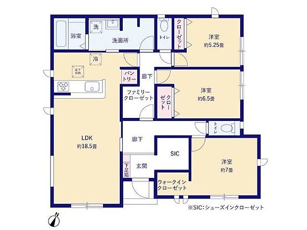 (1号棟)、価格2680万円、3LDK、土地面積200.11m2、建物面積98.54m2
