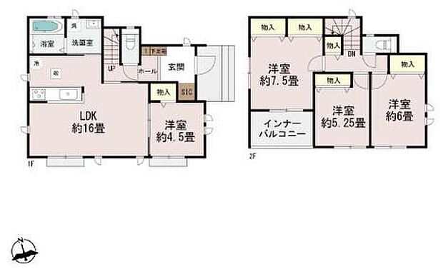 (B号棟)、価格2790万円、4LDK、土地面積198.34m2、建物面積103.5m2