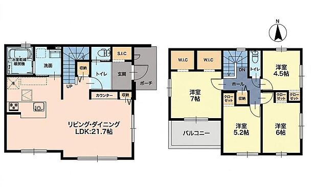 (1号棟)、価格3799万円、4LDK、土地面積210.11m2、建物面積109.13m2