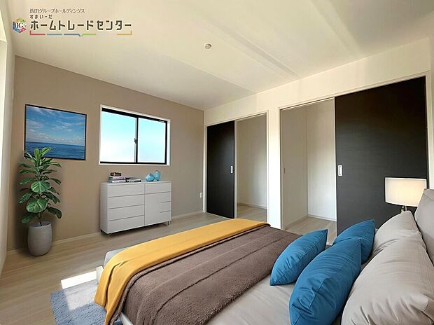 【リビング以外の居室】※配置されている家具、家電、小物はCGによるイメージ画像ですので現状とは異なります。