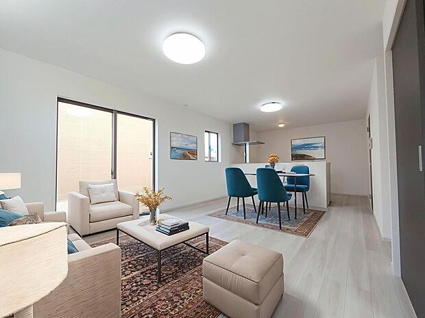 【LDK】※配置されている家具、家電、小物はCGによるイメージ画像ですので現況とは異なります