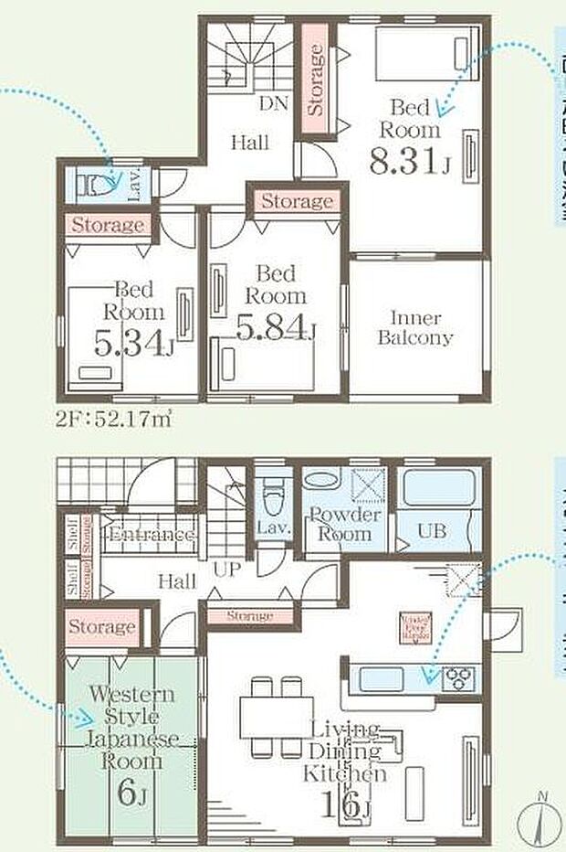 【4LDK】リビングで遊んでいるお子様を見守りながら、時にはお喋りをしながら料理や後片付けができる人気の高いスタイルです♪