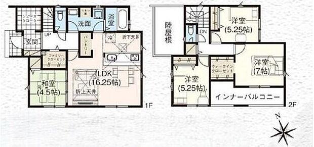 【4LDK】全室2面採光で通風良好♪
パントリー付きなので買いだめしてもスッキリとお使い頂けます!