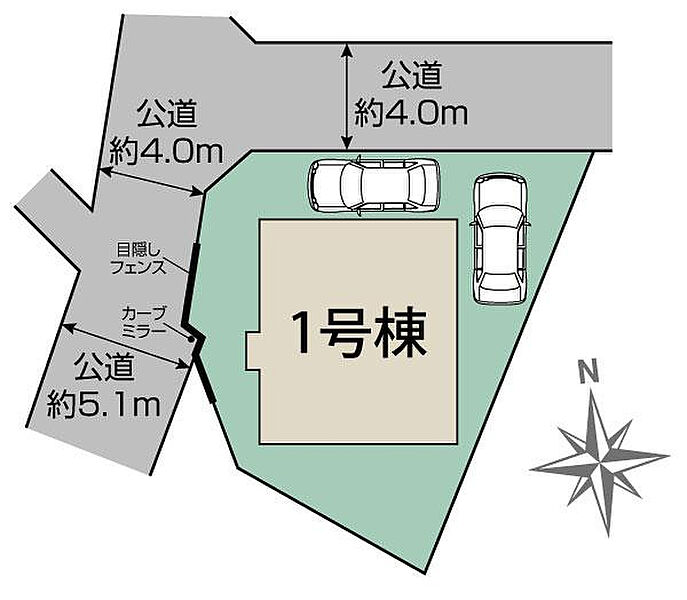 本庄市日の出2丁目1棟 区画図