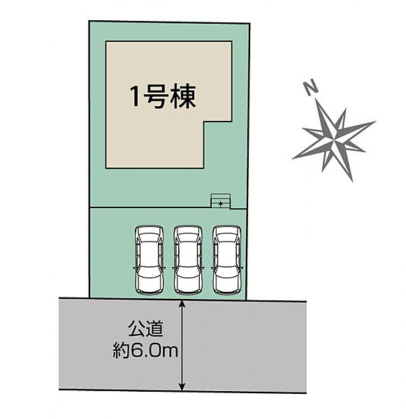 熊谷市別府4丁目1棟　区画図