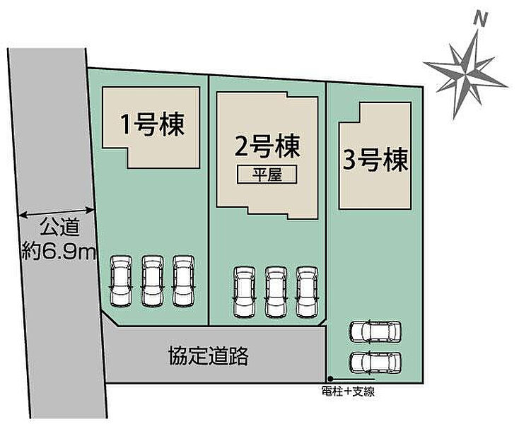 熊谷市弥藤吾2期3棟 区画図