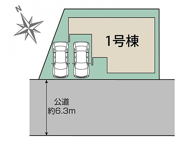川越市上戸1棟 区画図