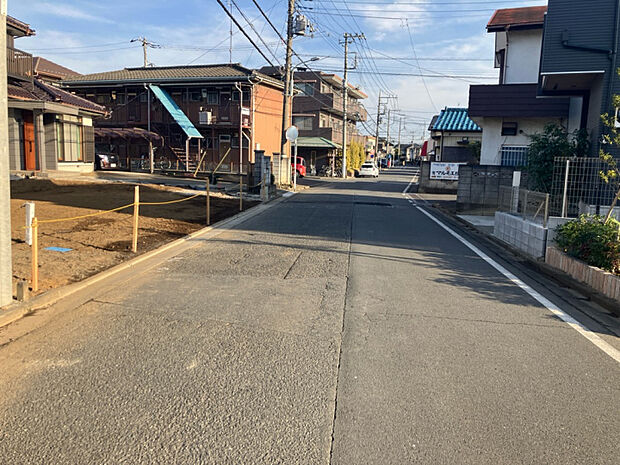 現地写真 1月撮影 前面道路 約6.3n公道