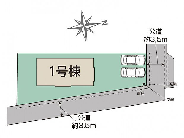 鴻巣市吹上本町2丁目1棟 区画図