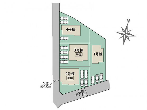 羽生市北2丁目4棟 区画図