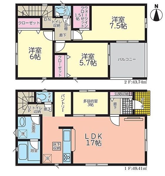 ２号棟間取り