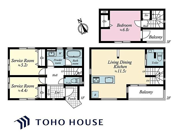 6280万円、1LDK+2S(納戸)、土地面積74.56m2、建物面積83.02m2