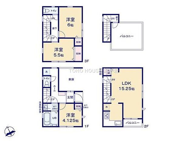 5290万円、3LDK、土地面積56.58m2、建物面積89.5m2