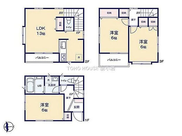 3LDK、4,580万円、建物面積77.35m2、土地面積46.84m2