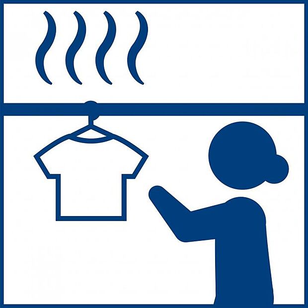 【浴室乾燥機】冬は浴室内を暖めることができ、入浴時に快適に過ごすことが可能です。雨の日のお洗濯にも大活躍！浴室に洗濯物を干せば、衣類がしわになるのを防ぐことも可能です