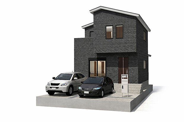【1号地外観パース】
家具のレイアウトなどご希望ございましたらお客様に合わせて作成させて頂きます!