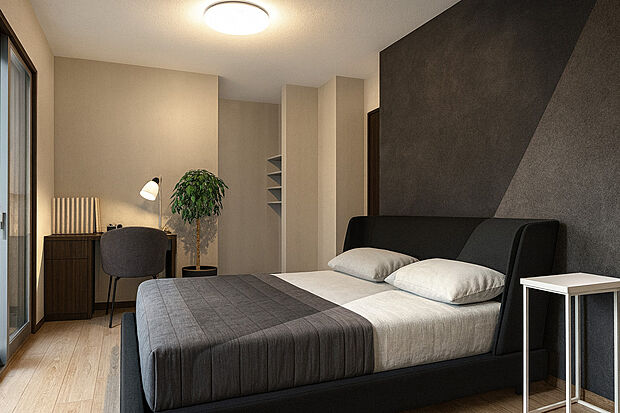 【イメージパース】洋室:クロスやフローリングはお好きな色に変更可能!