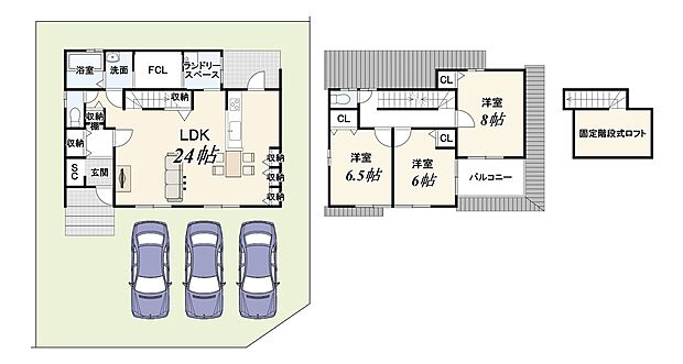 【新築参考プランA】建物価格2399万円/建物面積109.87ｍ2