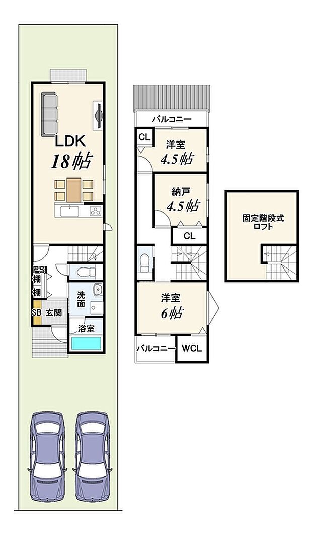 【メインプラン】建物価格1899万円/建物面積85.26m2