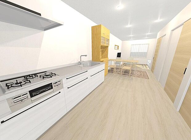 間取り図を基に作成したイメージパース図です。外構など、ご要望ございましたらお客様に合わせて作成いたします
【建物プラン例:建物価格1700万円、建物面積81.27m2】