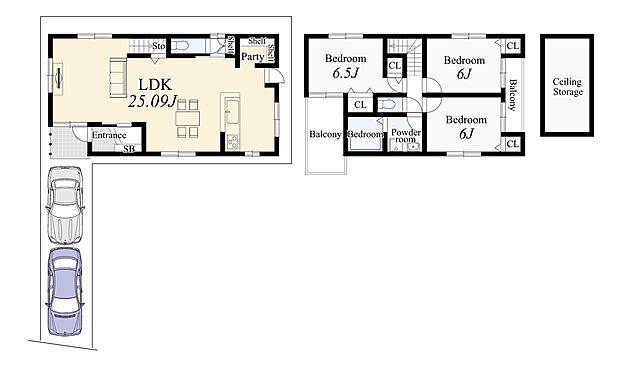 【【新築参考プランD】】土地1399万円 建物1900万円 設計監理費用120万円(税込)、外構費120万円(税込)別途要