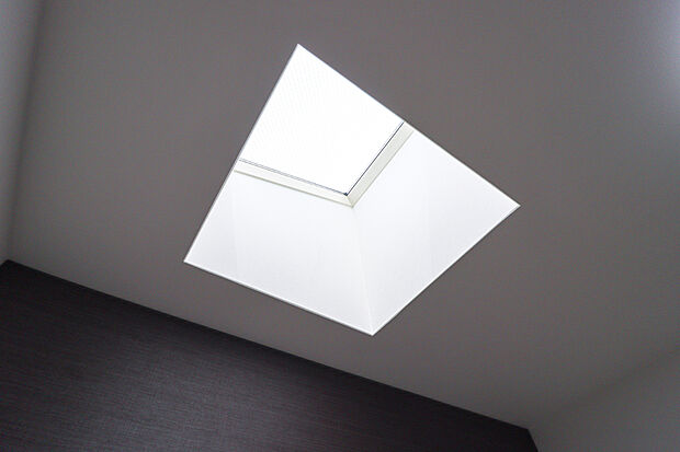 【【ドリームタウンシリーズ施工例:トップライト】】温かい光が差し込むトップライト付きのプランもございます。