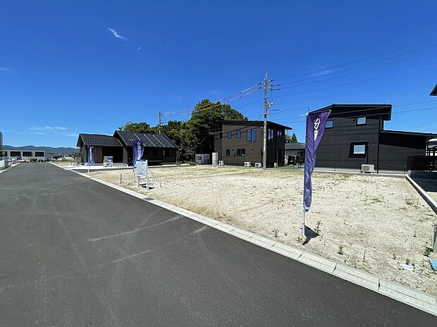 今回募集の11・12号地です。松江方面出雲方面どちらにもアクセスしやすい立地です！（撮影年月日：2025.7.21）