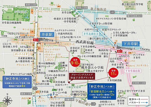 現地案内図(狭域)