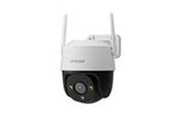 【防犯カメラ】人感センサー、LEDライトを内蔵した防犯カメラを採用。映像はドアホンや外出先でスマホからも録画映像が確認でき安心です。