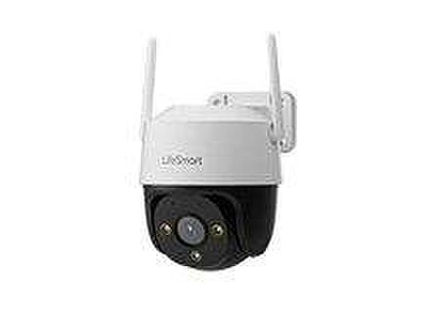 【防犯カメラ】人感センサー、LEDライトを内蔵した防犯カメラを採用。映像はドアホンや外出先でスマホからも録画映像が確認でき安心です。