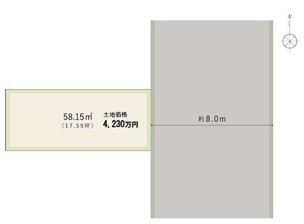【区画図】
3沿線利用可能な「天神橋筋六丁目」駅まで徒歩12分と、交通利便性の高さが魅力!東側前面道路は幅員約8mあり、車の入出庫もスムーズに。前面の建物との距離も保たれ、開放感も得られる立地です。