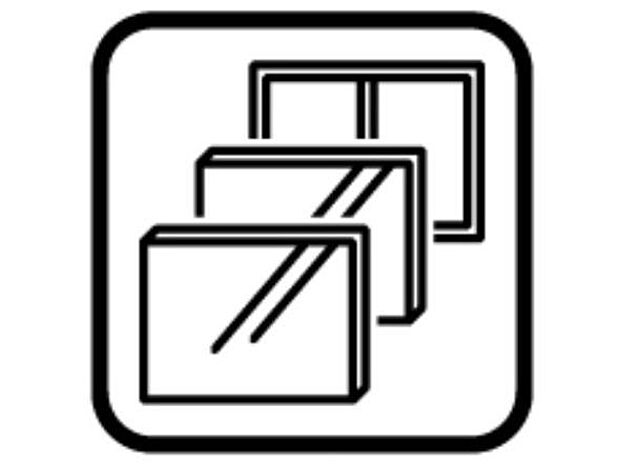 【その他内観】ペアガラス 太陽の日射熱を50%以上カットして、夏は涼しく冬は暖房熱を外へ逃がしません。冷暖房効率をアップして、節電にも貢献。