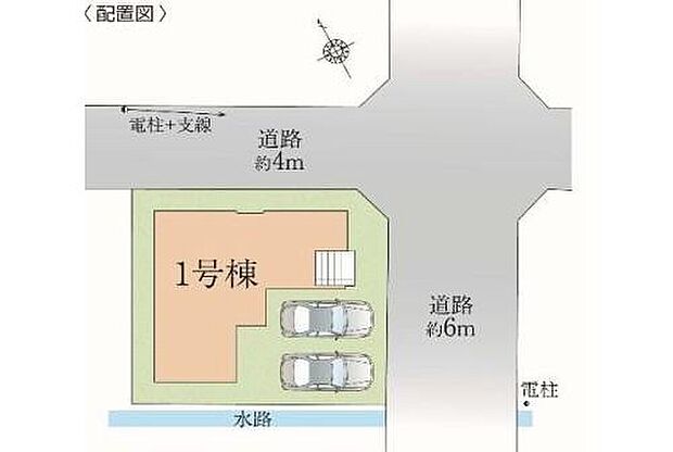 4899万円、3LDK、土地面積122.37m2、建物面積97.07m2 風通しの良い角地☆駐車スペースはゆとりのある並列2台分を確保。前面道路は6mと広く、駐車もしやすいです^^