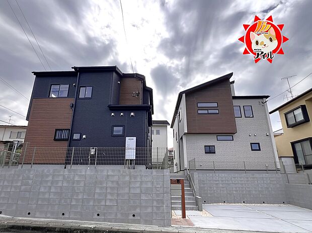 【Blooming Garden 大野城市つつじヶ丘3丁目】 全2棟外観(2025年11月中旬)撮影