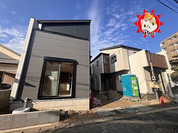 【Blooming Garden 早良区荒江3丁目】 全2棟外観(2025年12月中旬)撮影